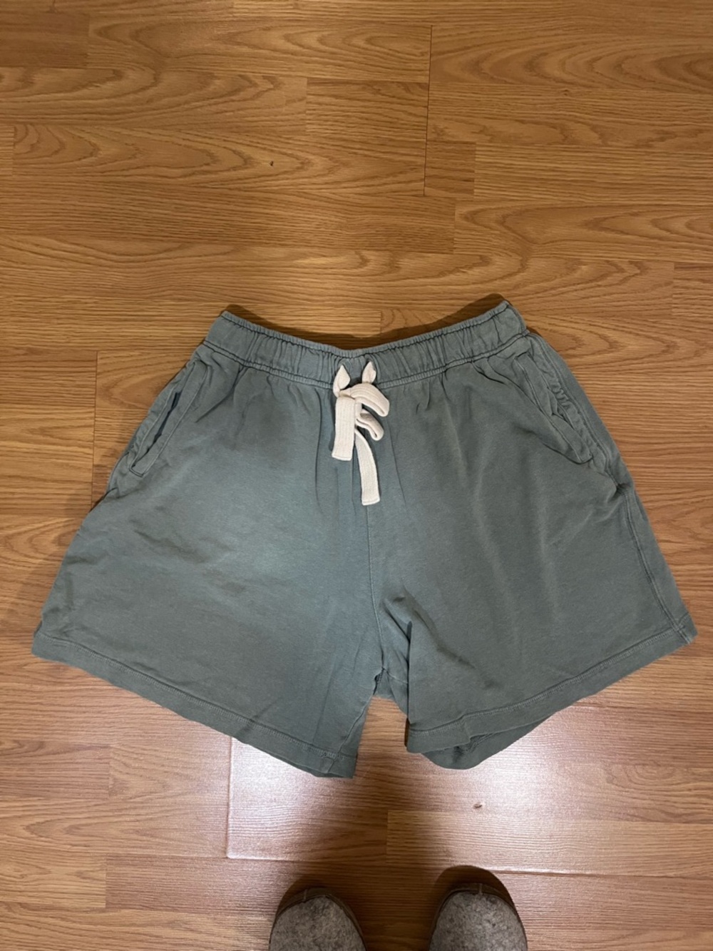 Jungmaven Casual Drawstring Shorts - Olive Green